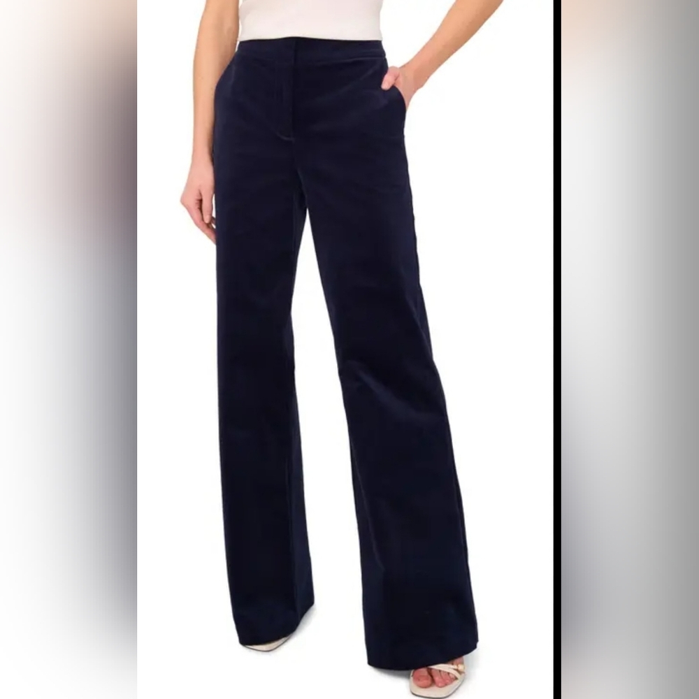 a.n.a Corduroy Navy Wide Leg Pants. Size 4.
